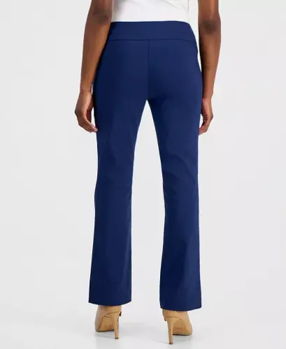 Petite Mid-Rise Bootcut Pants, Petite & Petite Short, Created for Modazone - Indigo Sea - 3