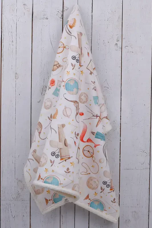 Küçük Prens Bebek Battaniyesi Kalın Koyun Tüyü Battaniye-Karışık - 4