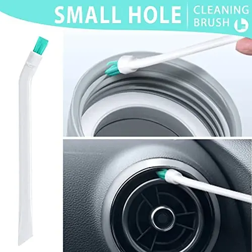 Small Cleaning Brushes Set, 4 pcs Crevice Household Cleaning Tool for Window Track Groove Sliding Door Bottle Gaps Humidifier Baseboard, Tiny Detail Scrub Cleaner Tool Gadget Kitchen Bathroom Set - 3