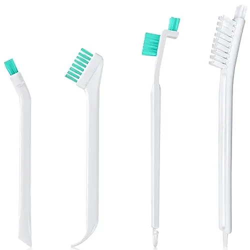 Small Cleaning Brushes Set, 4 pcs Crevice Household Cleaning Tool for Window Track Groove Sliding Door Bottle Gaps Humidifier Baseboard, Tiny Detail Scrub Cleaner Tool Gadget Kitchen Bathroom Set 