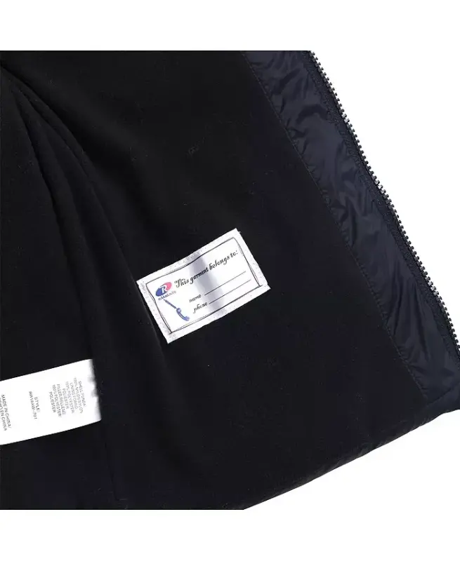 Big Boys Heavyweight Puffer Jacket Coat - Very Black - 2