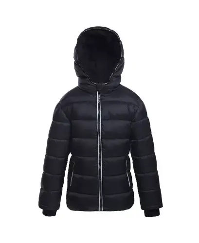Big Boys Heavyweight Puffer Jacket Coat - Very Black - 8