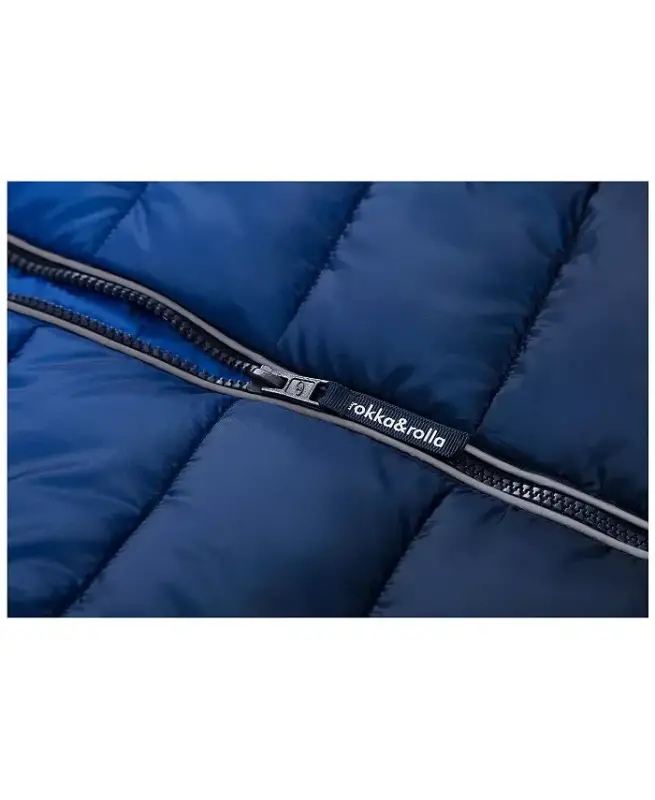 Big Boys Heavyweight Puffer Jacket Coat - Blue Gradient - 3