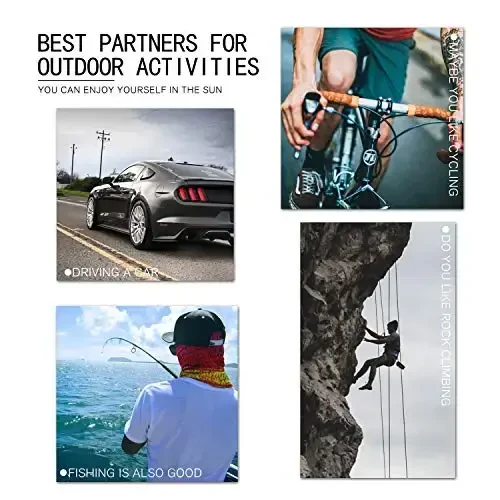KUGUAOK Erkaklar uchun polarizatsiyalangan sport quyosh ko'zoynaklari Haydash Velosipedda baliq ovlash uchun quyoshdan saqlaydigan ko'zoynaklar 100% UV himoyasi - 6
