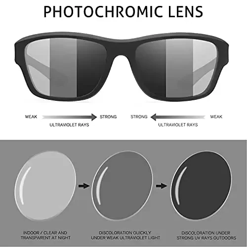 KUGUAOK Polarized Sports Sunglasses for Men Driving Cycling Fishing Sun Glasses 100% UV Protection Goggles - 4