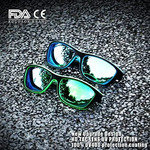 KUGUAOK Polarized Sports Sunglasses for Men Driving Cycling Fishing Sun Glasses 100% UV Protection Goggles - 3