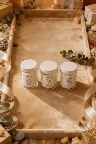 Kulak Pamuğu, Makyaj Pamuğu ve Pamuk Etiketli Plastik Şeffaf Kavanoz Banyo Düzenleyici - Beyaz - 5