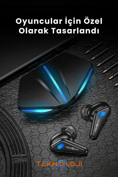 Kulaklık Bluetooth Kablosuz Oyuncu Kulak İçi Mikrofonlu - 5