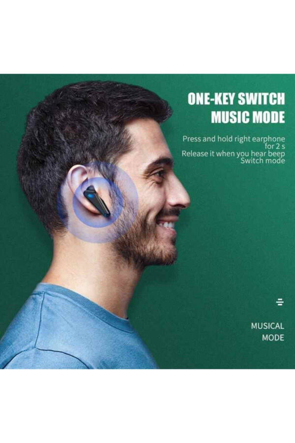 Kulaklık Bluetooth Kablosuz Oyuncu Kulak İçi Mikrofonlu - 12