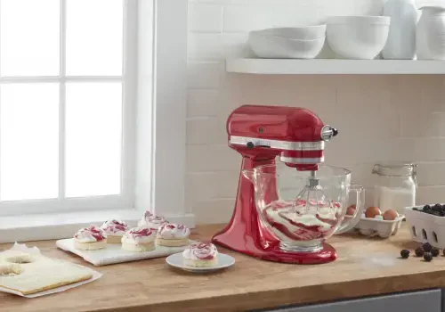 Кулинарная чаша KitchenAid объемом 5 квартов с наклонной головкой, стеклянная, с мерными метками, прозрачная, KSM5NLGB - 2