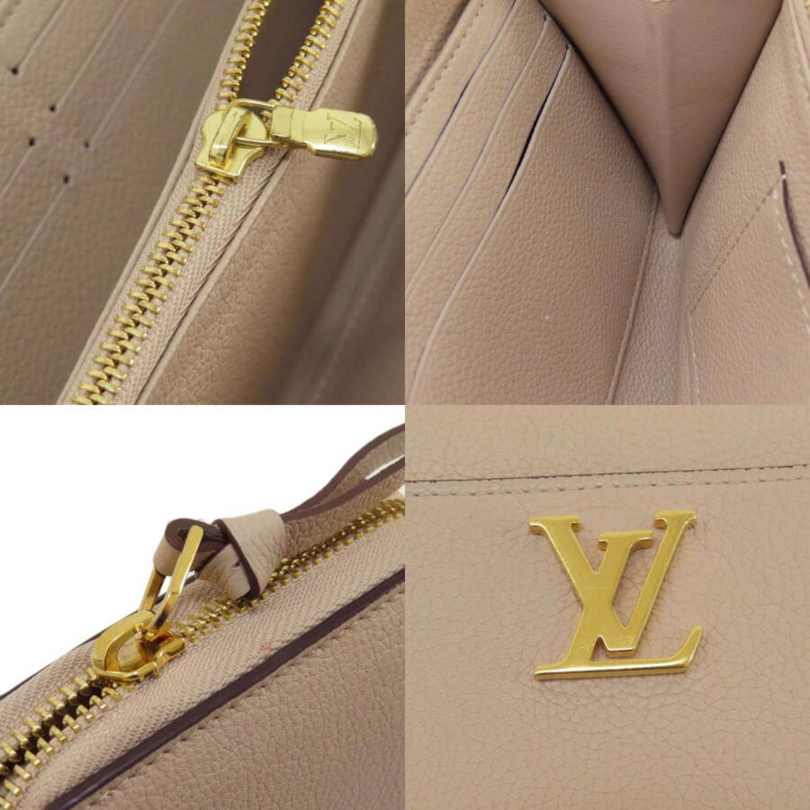 Kullanılmış Louis Vuitton M80674 Zippy Lockme Greige Uzun Cüzdan Kadın (İyi) - 7