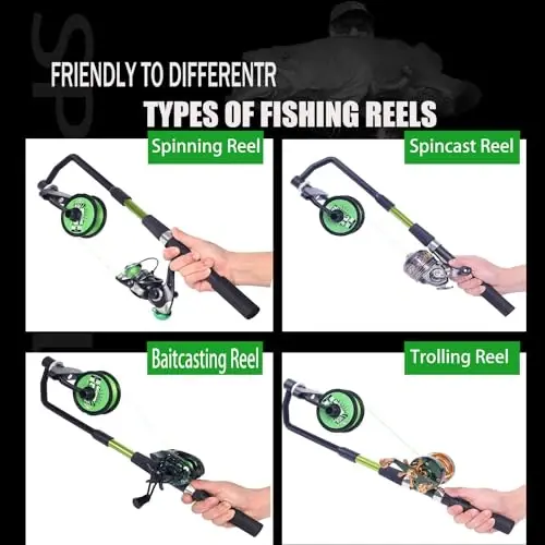 KULPORT Fishing Line Spooler, Adjustable line Winder,No Line Twist, Portable for Casting & Spinning and Trolling Reel - 3