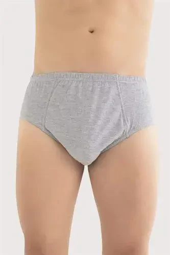 Kulrang 6 dona Erkak Trusik 100% Paxta trikotaj - 3