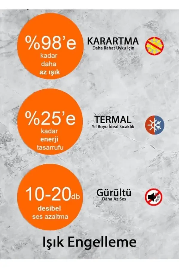 Kulrang Blackout quyosh nuri o'tkazmaydigan yorug'likni to'suvchi parda - 6