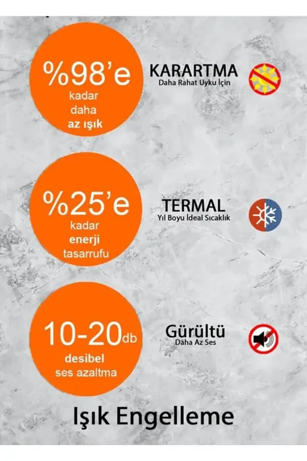 Kulrang Blackout quyosh nuri o'tkazmaydigan yorug'likni to'suvchi parda - 12