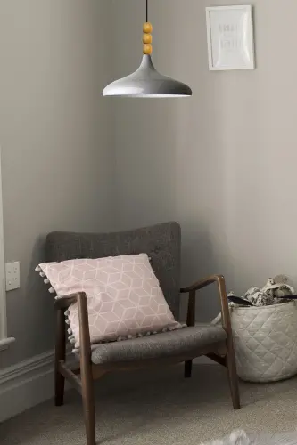 Kulrang Champion yog'och boncukli bitta avize osma salon oshxona butik chiroq-kulrang - 3
