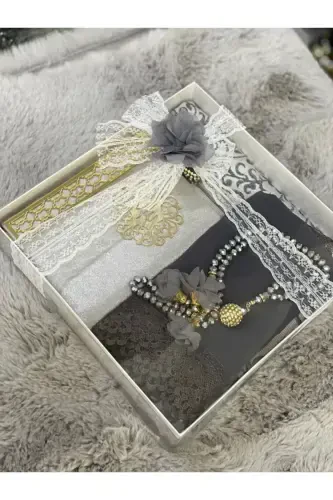 Kulrang diniy sovg'a joynamoz to'plami Kelinlik bo'xchasi Sep to'plami Sovg'a to'plami Onalar kuni, joynamoz to'plami-kulrang - GENEL MARKALAR (1)