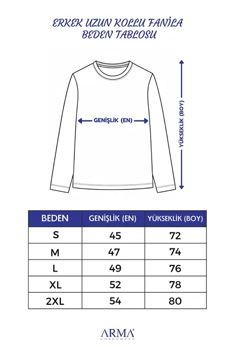 Kulrang erkaklar uchun oddiy uzun yengli futbolka, velosiped yoqali, 2 dona, 100% paxta - 4