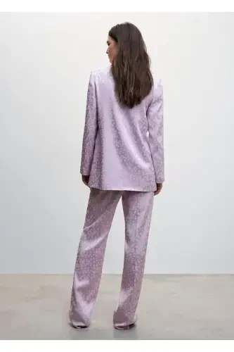 Kulrang-jigarrang atlas blazer ko'ylagi - 6