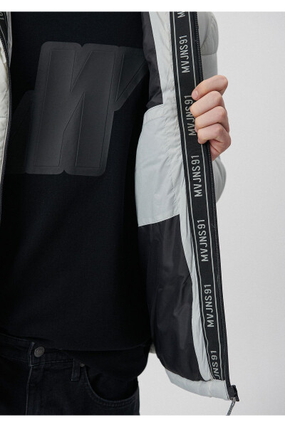 Kulrang kaputli Puffer ko'ylagi - 4