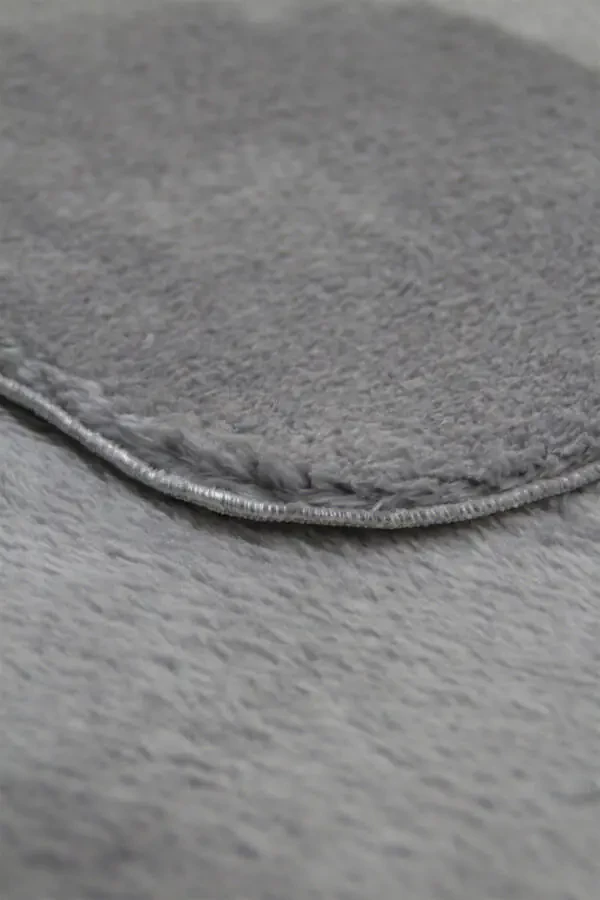 Kulrang Oval Post Peluş Yumshoq Yuvish Mumkin Sirpanmaslik Nuqtali Taglik Antibakterial Zal Koridor Bolalar Gilami - 9