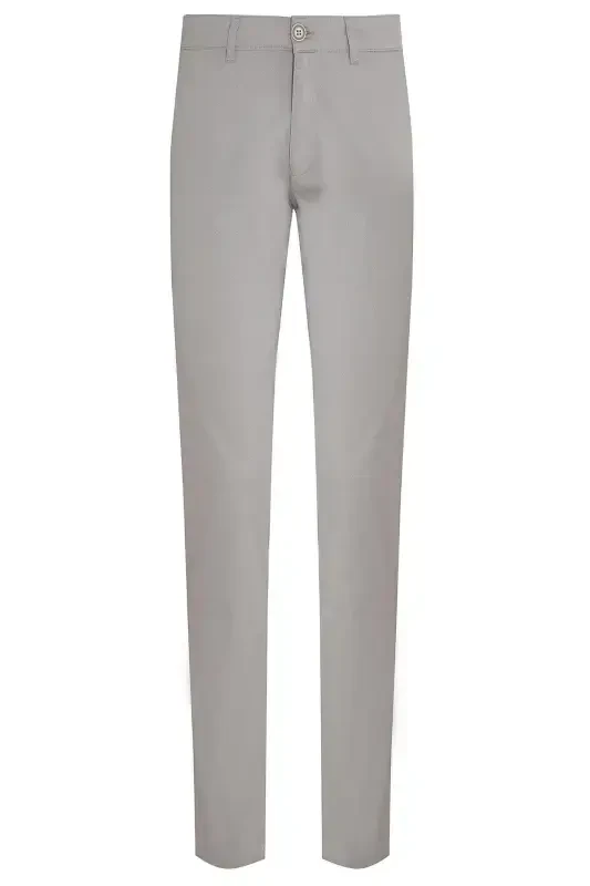 Kulrang Regular Fit naqshli paxtali yon cho'ntak kanvas - HATEMOĞLU