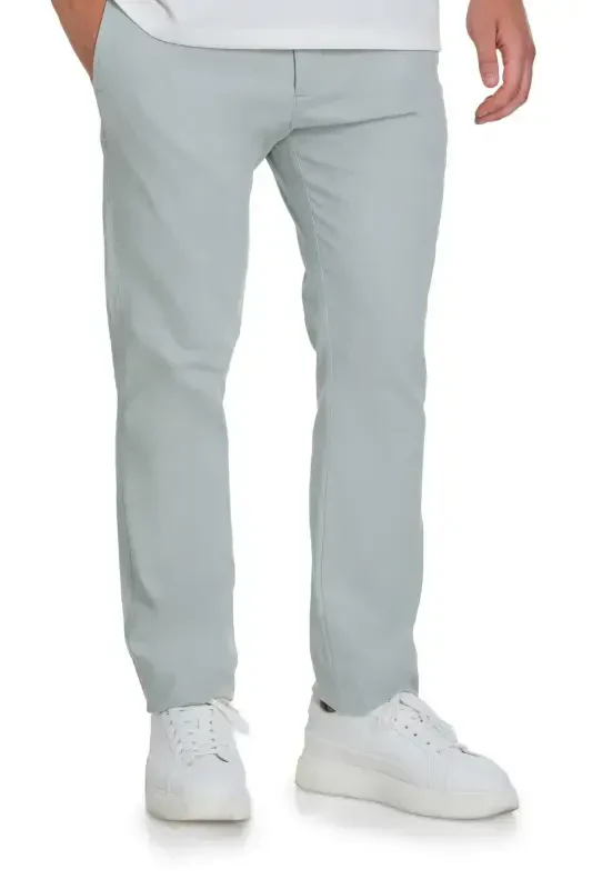 Kulrang Regular Fit Yon cho'ntakli kanvas shim - Kulrang00 - 3