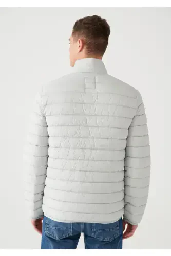 Kulrang shishirilgan kurtka 0110016-70075-Kulrang - 4