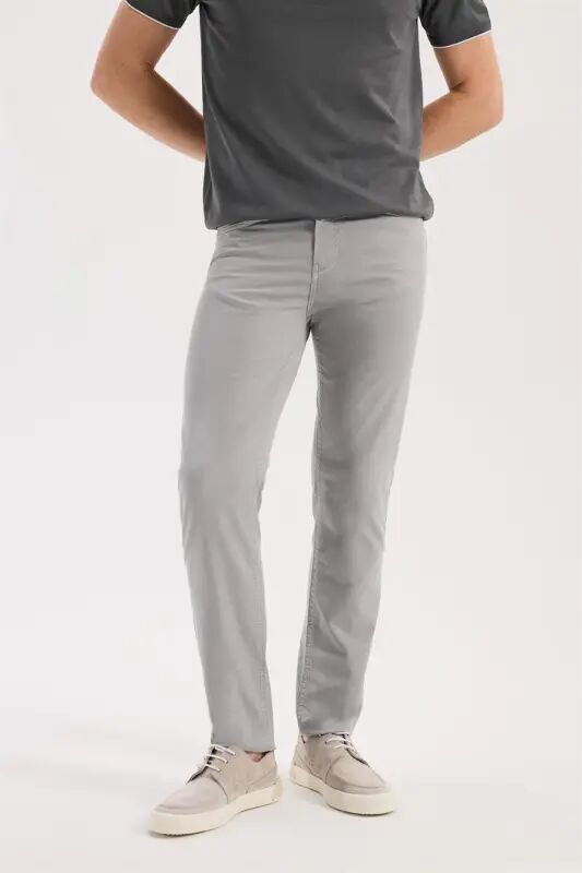 Kulrang Slim Fit 5 cho'ntakli sport shim - 2