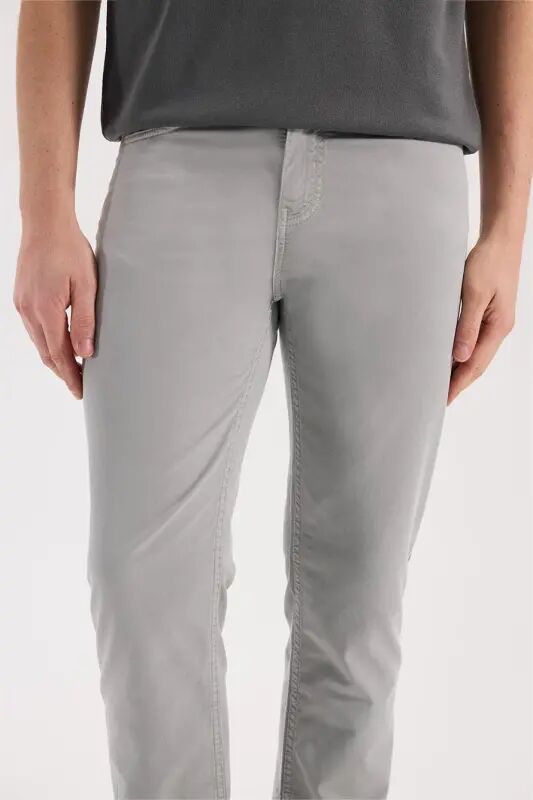 Kulrang Slim Fit 5 cho'ntakli sport shim - 3