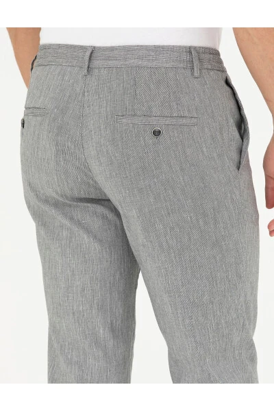 Kulrang Slim Fit Zig'ir Aralash Shimlar - 7