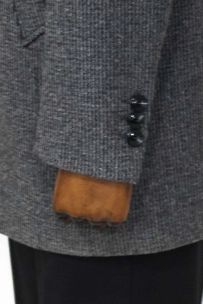 Kulrang, tik turli erkak paltosi - Wessi - 6