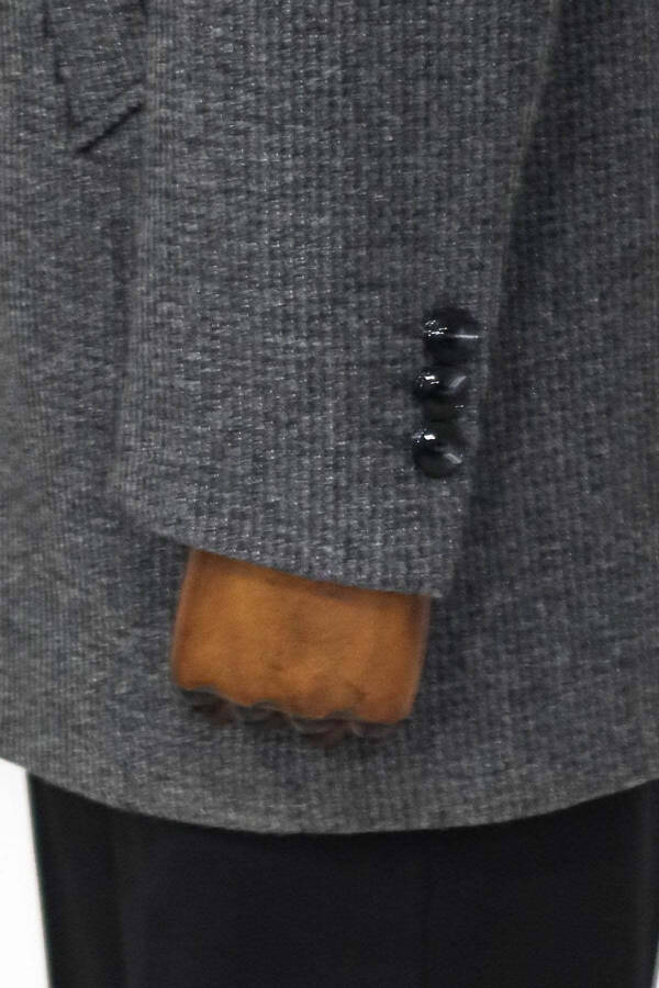 Kulrang, tik turli erkak paltosi - Wessi - 6