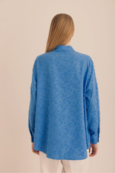 Kumaşı Püskül Detaylı Tunik-Renkli - 6