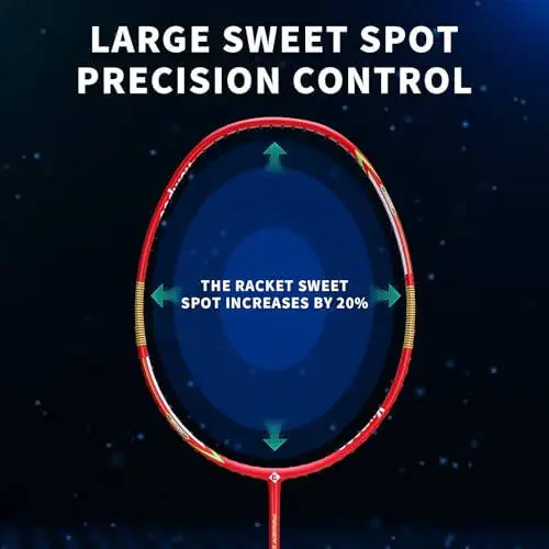 KUMPOO Professional Badminton Raketkasi, Yengil Badminton Raketkasi, Yuqori Kuchlanishli Simli To'liq Karbon Tolali Mil Badminton Raketkasi Raketka Qopqog'i bilan - 5
