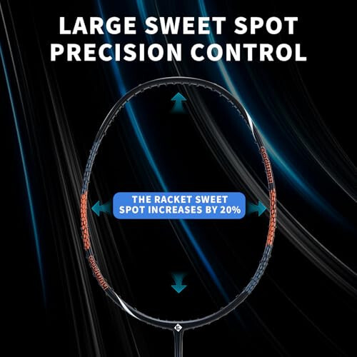 KUMPOO Badminton Racket Carbon Fiber, Badminton Racquet Set with Cover, Badminton Professional Racket Durable for Beginners Outdoor Games Gym - 5