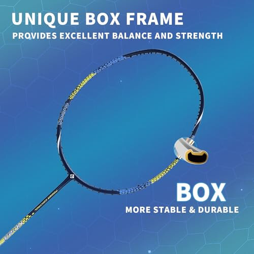 KUMPOO Badminton Racket Carbon Fiber, Badminton Racquet Set with Cover, Badminton Professional Racket Durable for Beginners Outdoor Games Gym - 7