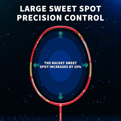 KUMPOO Badminton Racket Carbon Fiber, Badminton Racquet Set with Cover, Badminton Professional Racket Durable for Beginners Outdoor Games Gym - 5
