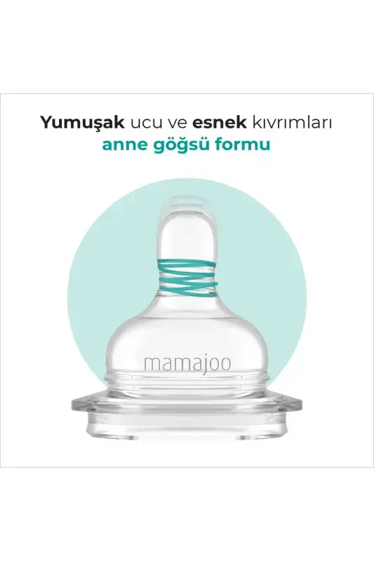 Kumush anti-kolik emzik 250 ml, 6 oy, o'rta oqimli - 4