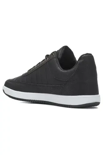 Kundalik Erkak Qora Oq Qulay Sneaker Yengil Bog'ichli Yugurish Sport Oyoq Kiyimi 013c-QORA OQ 013C - 3