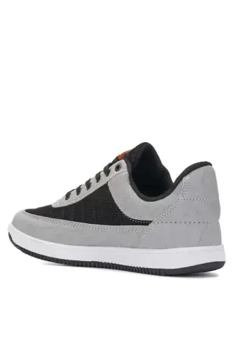 Kundalik erkaklar krossovkasi bog'ichli yengil qulay to'rli yurish sport poyabzali - QORA MUZ - CALLIBRON (1)