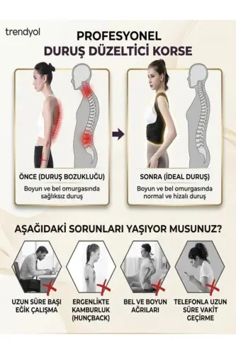 Kundalik Turadigan Holat Kifozi Skolyoz Korse Orqa Holat To'g'rilovchisi Holat To'g'rilovchisi Qiyik Elka Korse - 4
