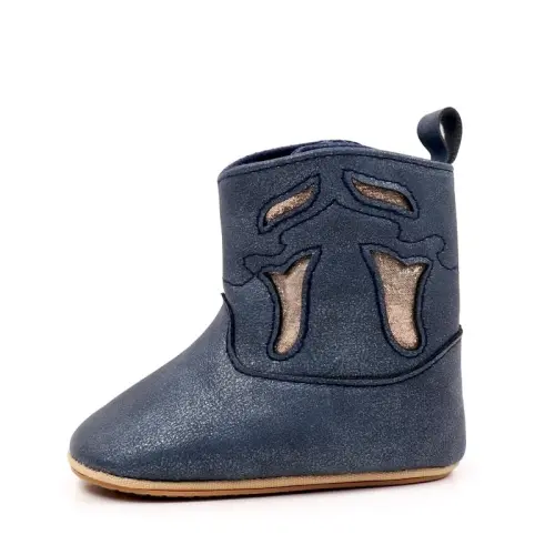 Kuner Baby Cowboy Boots Western Boots Toddler Cowboy Bootie Soft Sole Non-Slip Crib Shoes for Infant Boys Girls0-18 Months - KUNER (1)