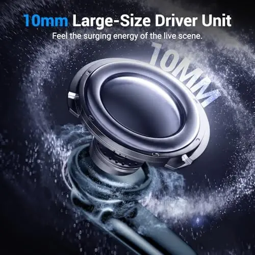 kurdene LED Display Wireless Earbuds Bluetooth 5.4 in Ear Headphones | 48H Playtime,Deep Bass Sound,10mm Clear Calls,Lightweight Headsets Secure Fit for Work, Commute, Gaming, Running,Orange - kurdene (1)