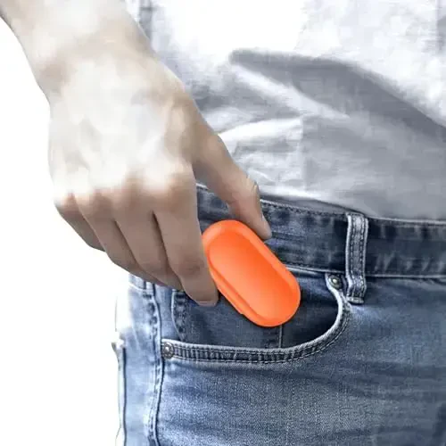 kurdene Simsiz Quloqchinlar Bluetooth 5.3 Quloq Ichidagi Yengil Vaznli Naushniklar, Chuqur Bass Ovoz, O'rnatilgan Mikrofonli Garnitura, Sport Mashg'ulotlari uchun Chiroyli Qo'ng'iroqlar Quloqchinlari Apelsin - 7