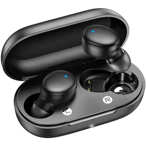 kurdene Wireless Earbuds Bluetooth 5.3 вкладыши Легкие наушники, глубокий бас, встроенные микрофоны, четкие вызовы, наушники для спорта - 1
