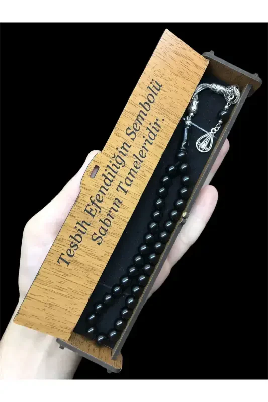 Küre Kesim Ahşap Kutulu Oltu Tasbeh, Sovg'a Tasbeh,-kutu17 - 1