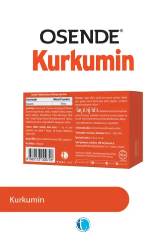 Kurkumin 30 Bitkisel Kapsül Theracurmin - OSENDE (1)
