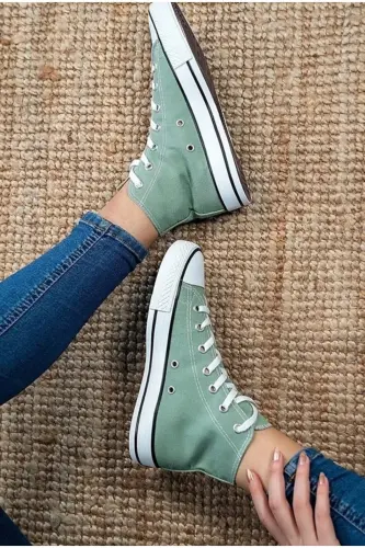 Kuromi mint yashili bilikli sport oyoq kiyimi bolalar krossovkasi - MINT YASHILI - 3