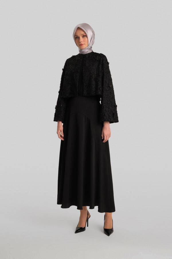 Куртка Armine с камнями и цветами 24Y5415 Черный - 1